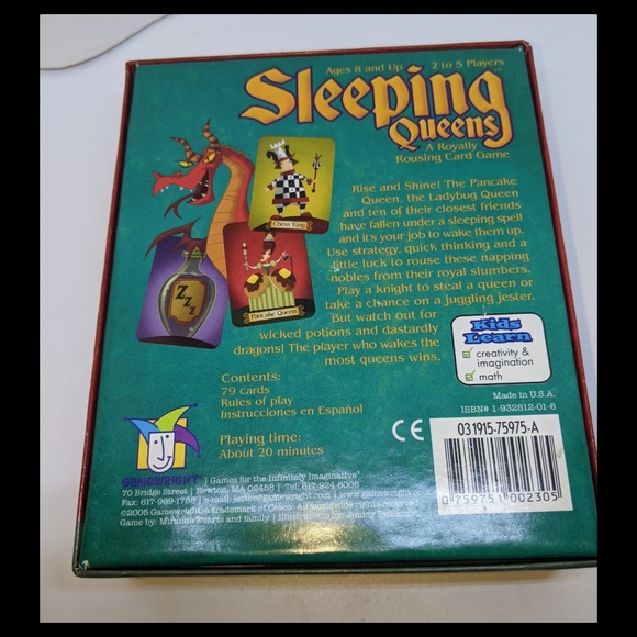 Sleeping Queens Card Game, 79 Cards, New in box cards still sealed in wrap - Picture 6 of 8